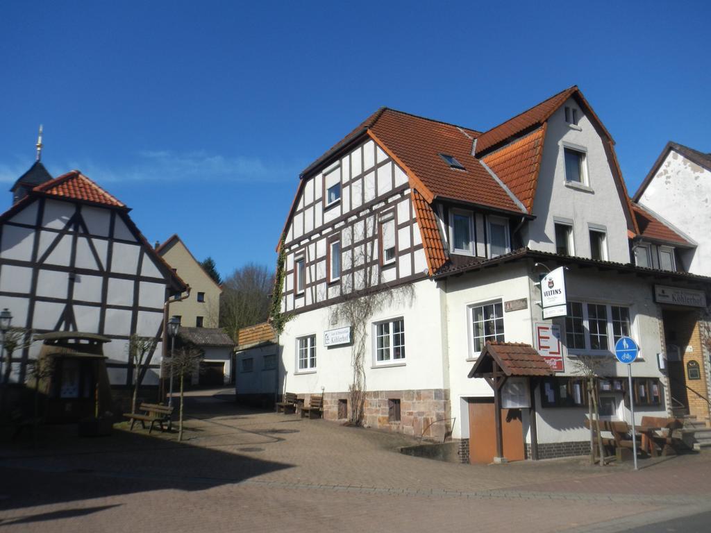 Gasthaus Koehlerhof Delliehausen Buitenkant foto